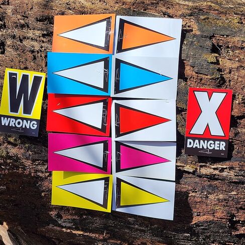 Pro Class Arrows Race Course Marker ؛ 150 حزمة 8 "x5" in Kuwait