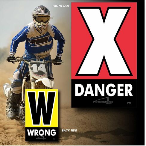 Pro Class Arrows Race Course Marker ؛ 150 حزمة 8 "x5" in Kuwait