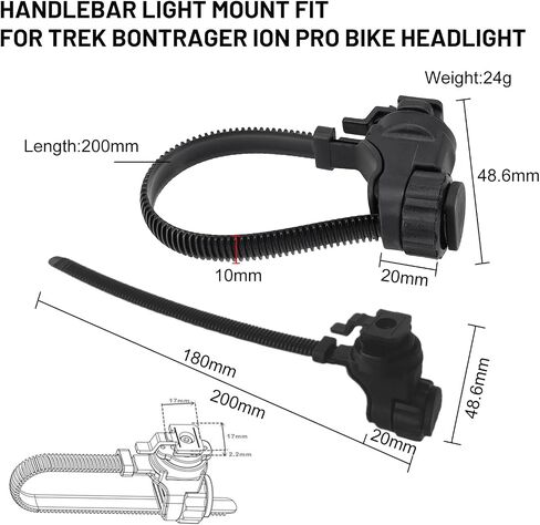 تركيب ضوء الدراجة مناسبة لرحلة Bontrager Ion Pro ، حامل مصباح يدوي قابل للتعديل ، حزام التوتر الخفيف للدراجة خارج المقود الأمامي in Saudi Arabia