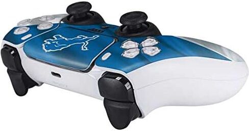 Skinit Decal Gaming Skin Compatible with PS5 Controller - Officially Licensed NFL Detroit Lions Black & White Design in Kuwait
