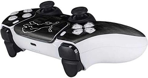 Skinit Decal Gaming Skin Compatible with PS5 Controller - Officially Licensed NFL Detroit Lions Black & White Design in Kuwait