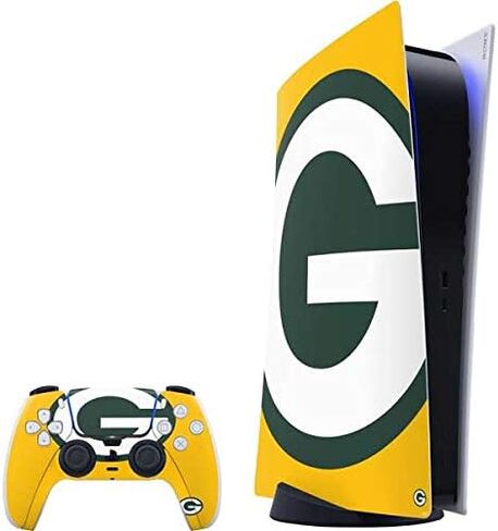 Skinit Decal Gaming Skin Compatible with PS5 Digital Edition Bundle - Officially Licensed NFL Green Bay Packers Large Logo Design in Saudi Arabia