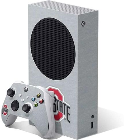 Skinit Decal Gaming Skin Compatible with Xbox Series S Bundle - Officially Licensed Ohio State University Buckeyes Design in Saudi Arabia