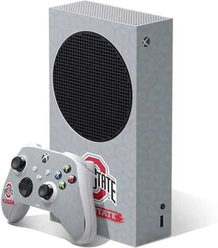 Skinit Decal Gaming Skin Compatible with Xbox Series S Bundle - Officially Licensed Ohio State University Buckeyes Design in Saudi Arabia