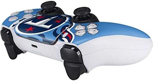 Skinit Decal Gaming Skin Compatible with PS5 Controller - Officially Licensed NFL Tennessee Titans Black & White Design in Kuwait
