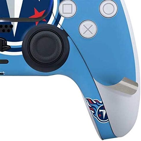 Skinit Decal Gaming Skin Compatible with PS5 Controller - Officially Licensed NFL Tennessee Titans Black & White Design in Kuwait
