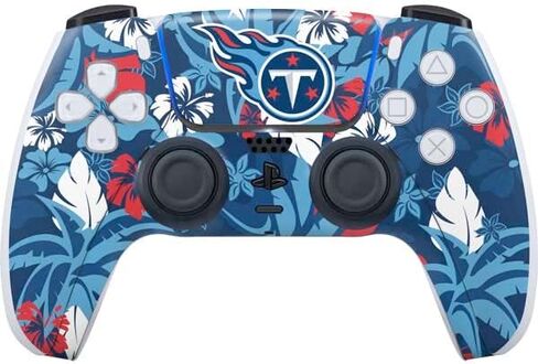 Skinit Decal Gaming Skin Compatible with PS5 Controller - Officially Licensed NFL Tennessee Titans Black & White Design in Kuwait