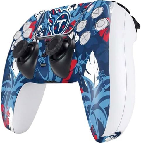 Skinit Decal Gaming Skin Compatible with PS5 Controller - Officially Licensed NFL Tennessee Titans Black & White Design in Kuwait