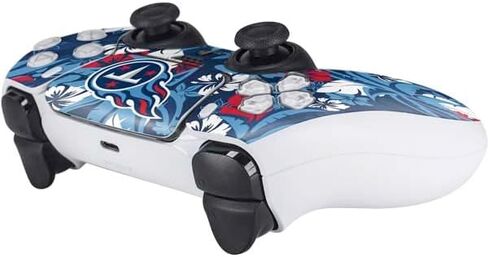 Skinit Decal Gaming Skin Compatible with PS5 Controller - Officially Licensed NFL Tennessee Titans Black & White Design in Kuwait
