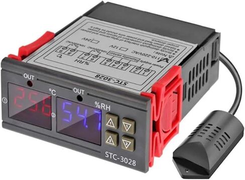 LED Digital Thermostat for Incubator Temperature Controller Thermoregulator Relay Heating Cooling 12V 24V 220V(STC-3028 110-220V) in Saudi Arabia