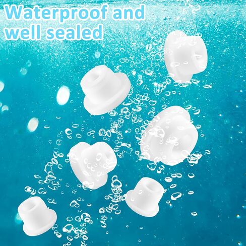 20 PCS Bathtub Jet تغطي 5 أحجام قابلة لإعادة الاستخدام قابلة لإعادة الاستخدام غطاء غطاء غطاء قابس سيليكون ثقب أنبوب القابس المسبح غطاء طائرة قابس مقاوم للماء لفتحة حوض الاستحمام (أبيض) in Saudi Arabia
