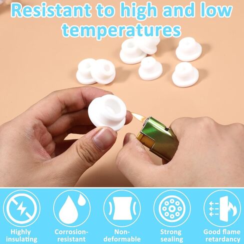 20 PCS Bathtub Jet تغطي 5 أحجام قابلة لإعادة الاستخدام قابلة لإعادة الاستخدام غطاء غطاء غطاء قابس سيليكون ثقب أنبوب القابس المسبح غطاء طائرة قابس مقاوم للماء لفتحة حوض الاستحمام (أبيض) in Saudi Arabia