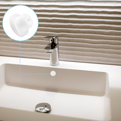 20 PCS Bathtub Jet تغطي 5 أحجام قابلة لإعادة الاستخدام قابلة لإعادة الاستخدام غطاء غطاء غطاء قابس سيليكون ثقب أنبوب القابس المسبح غطاء طائرة قابس مقاوم للماء لفتحة حوض الاستحمام (أبيض) in Saudi Arabia