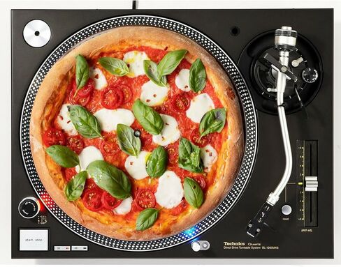 DJ One Pair Music Accessories Margherita Pizza Scratch Pads 1200 Vinyl Memorabilia 12 "بوصة زلة حصيرة تافوس قابلة للانزلاق DJ PAD X2 in Saudi Arabia