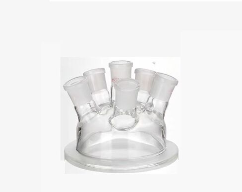 150mm Flange 6-Neck Glass Reactor Lid for 24/29 Joint - Lab Glassware for Reaction Flask Kettle in Saudi Arabia