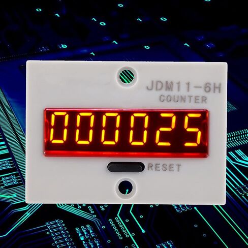 JDM11-6H LED Display Digital Counter, AC/DC24V 6 Digits Electronic Digital Display Counter Relay No Voltage Counter in Saudi Arabia