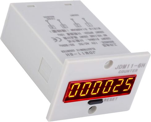 JDM11-6H LED Display Digital Counter, AC/DC24V 6 Digits Electronic Digital Display Counter Relay No Voltage Counter in Kuwait