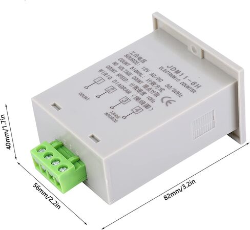 JDM11-6H LED Display Digital Counter, AC/DC24V 6 Digits Electronic Digital Display Counter Relay No Voltage Counter in Kuwait