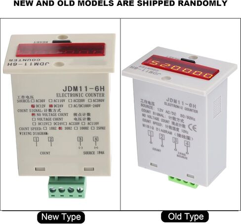 JDM11-6H LED Display Digital Counter, AC/DC24V 6 Digits Electronic Digital Display Counter Relay No Voltage Counter in Kuwait