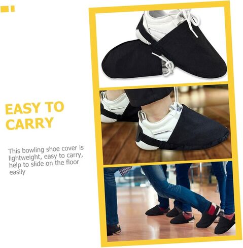 TOYANDONA 1Pair Elastic Bowling Shoe Covers Non Slip Sliding Shoe Protectors for Improved Performance Lightweight Flexible Bowling Accessories for Men and Women in Saudi Arabia