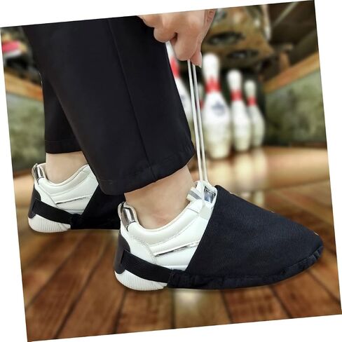 TOYANDONA 1Pair Elastic Bowling Shoe Covers Non Slip Sliding Shoe Protectors for Improved Performance Lightweight Flexible Bowling Accessories for Men and Women in Saudi Arabia