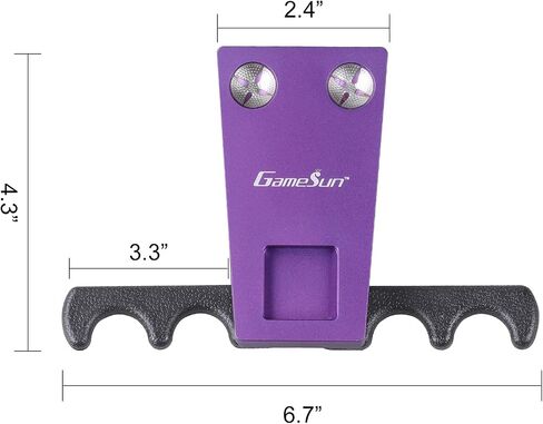 6 In 1 Portable Weighted Pool Cue Holder, chalk holder, billiard cue tip tool, Purple in Kuwait
