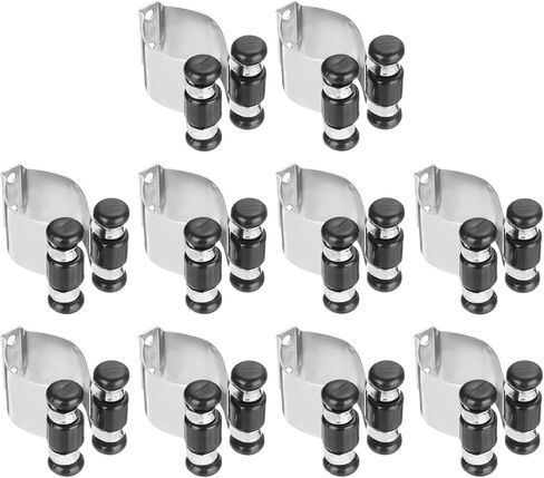 PATIKIL Metal Pool Cue Clips, 10 Pack Billiards Stick Clips Billiard Stick Rack Clip Wall Mount Cue Holder Clips, Gold Tone in Saudi Arabia