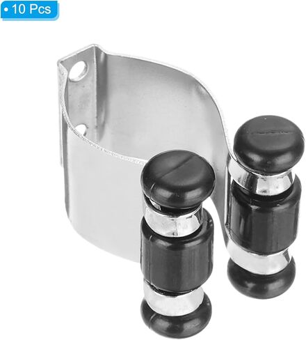 PATIKIL Metal Pool Cue Clips, 10 Pack Billiards Stick Clips Billiard Stick Rack Clip Wall Mount Cue Holder Clips, Gold Tone in Saudi Arabia