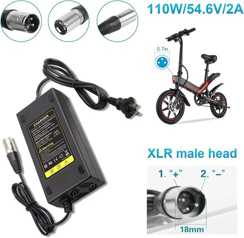 Fancy Buying 54.6V 2A ebike Charger for 48v Fast and Safe 3-Pin Charging of 13S Li-ion Battery in Saudi Arabia