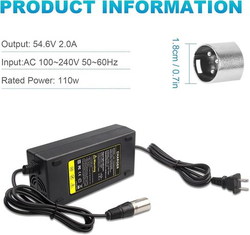 Fancy Buying 54.6V 2A ebike Charger for 48v Fast and Safe 3-Pin Charging of 13S Li-ion Battery in Saudi Arabia