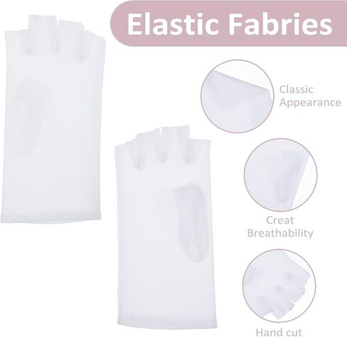 3Pairs Sun UV Protection Gloves, Half Finger Touchscreen Gloves for Women UV Gloves for Nail Lamp, Summer Fingerless Sun Protection Gloves for Driving, Outdoor Sport in Saudi Arabia