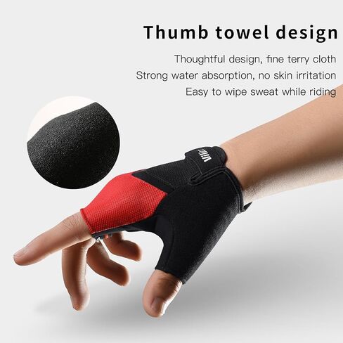 Fingerless Cycling Gloves for Men Women, Bike Gloves for Men Bicycle Accessories, Guantes para Bicicleta Hombre Guantes Ciclismo Hombre in Saudi Arabia