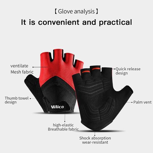 Fingerless Cycling Gloves for Men Women, Bike Gloves for Men Bicycle Accessories, Guantes para Bicicleta Hombre Guantes Ciclismo Hombre in Saudi Arabia
