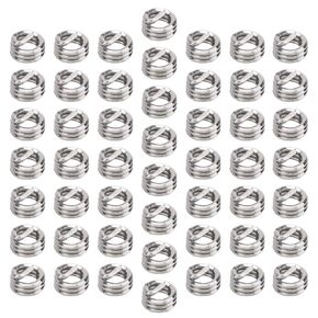 سلسلة إدراج سلك المسمار الدعامة جلبة إصلاح مجموعة حماية 50pcs مقبس غمد المقاوم المقاوم للصدأ من الفولاذ المقاوم للصدأ للمعدات الميكانيكية لسيارات الطيران (1D) in Kuwait