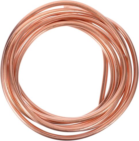 Amosfun 2M Copper Tubing for Refrigeration Long Soft Copper Coil Excellent Thermal Conductivity for Air Conditioning Systems and Easy to Install Versatile Use Hvac in Saudi Arabia
