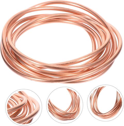 Amosfun 2M Copper Tubing for Refrigeration Long Soft Copper Coil Excellent Thermal Conductivity for Air Conditioning Systems and Easy to Install Versatile Use Hvac in Saudi Arabia