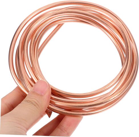 Amosfun 2M Copper Tubing for Refrigeration Long Soft Copper Coil Excellent Thermal Conductivity for Air Conditioning Systems and Easy to Install Versatile Use Hvac in Saudi Arabia
