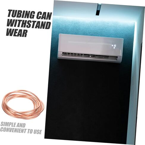 Amosfun 2M Copper Tubing for Refrigeration Long Soft Copper Coil Excellent Thermal Conductivity for Air Conditioning Systems and Easy to Install Versatile Use Hvac in Saudi Arabia