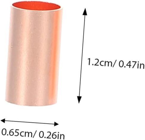 PRETYZOOM 250Pcs Copper Connecting Tubes Wire Joint Connectors for Electrical Wiring Compact Design for Stable Performance Suitable for Various Wiring Needs in Saudi Arabia