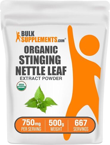 BULKSUPPLEMENTS.COM مستخلص جذر نبات القراص اللاذع - مكمل جذر نبات القراص، مسحوق جذر نبات القراص، مستخلص نبات القراص اللاذع - للمسالك البولية، نباتي وخالي من الغلوتين - 750 مجم لكل وجبة، 500 جم (1.1 رطل) in Kuwait