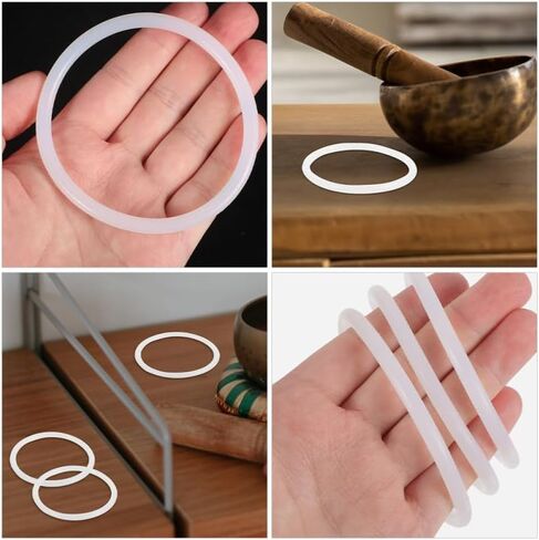 مجموعة غسالة صحن الموسيقية - 3pcs حلقات مطاطية متينة لأوعية الغناء الكريستالية سهلة التنظيف الزخرفة in Kuwait