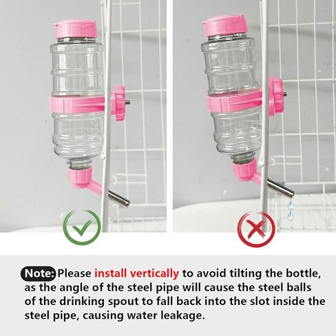 16.7oz Guinea Pig No Drip Water Bottle,Rabbit Hanging Leakproof Water Dispenser,Bunny Automatic Feeder,Ferret Cages Crate Accessories for Bunny Chinchilla Hedgehog Squirrels (Green) in Saudi Arabia