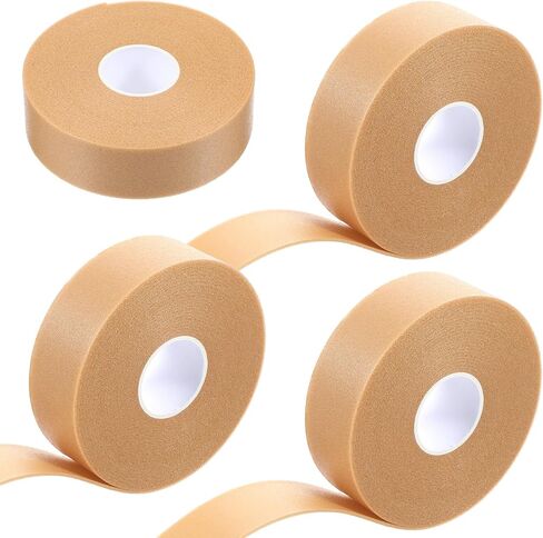 4Rolls Toe Tape for Pointe Shoes, Waterproof Tape for Skin,1 in x 5.47 Yards Foam Tape for Anti-wear Heel, Tapes Medical for Point Shoes Hand Foot Toe Protector Prevention Skin Feet Chafing in Saudi Arabia