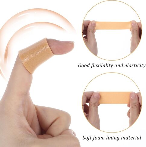 4Rolls Toe Tape for Pointe Shoes, Waterproof Tape for Skin,1 in x 5.47 Yards Foam Tape for Anti-wear Heel, Tapes Medical for Point Shoes Hand Foot Toe Protector Prevention Skin Feet Chafing in Saudi Arabia