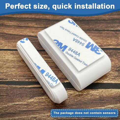 Replacement Adhesive for GE Personal Security Window and Door Alarm, Double Sided Adhesive Pads, Easy Installation(12 Sensor and 12 Magnet Pads) in Kuwait