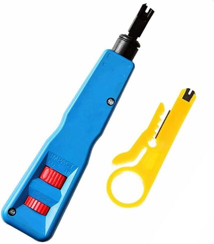 Tool Kit with 110 BK Blade Network Wire Stripper For RJ11 RJ45 Network Cable Telephone Line Computer UTP Crimper in Saudi Arabia