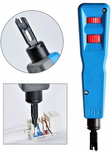Tool Kit with 110 BK Blade Network Wire Stripper For RJ11 RJ45 Network Cable Telephone Line Computer UTP Crimper in Saudi Arabia