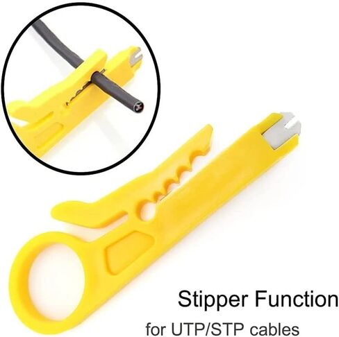 Tool Kit with 110 BK Blade Network Wire Stripper For RJ11 RJ45 Network Cable Telephone Line Computer UTP Crimper in Saudi Arabia