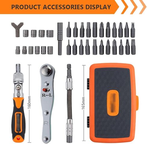 Ratchet screwdriver set screpecldriver bits مقبض الدوران in Saudi Arabia