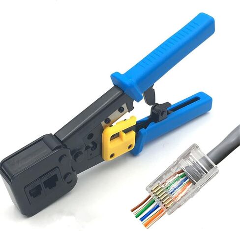 Crimper Hand Network Tools PliersCable Stripper Pressing Clamp Tongs Clip Multi Function in Saudi Arabia